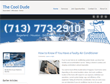 Tablet Screenshot of cooldudeac.com